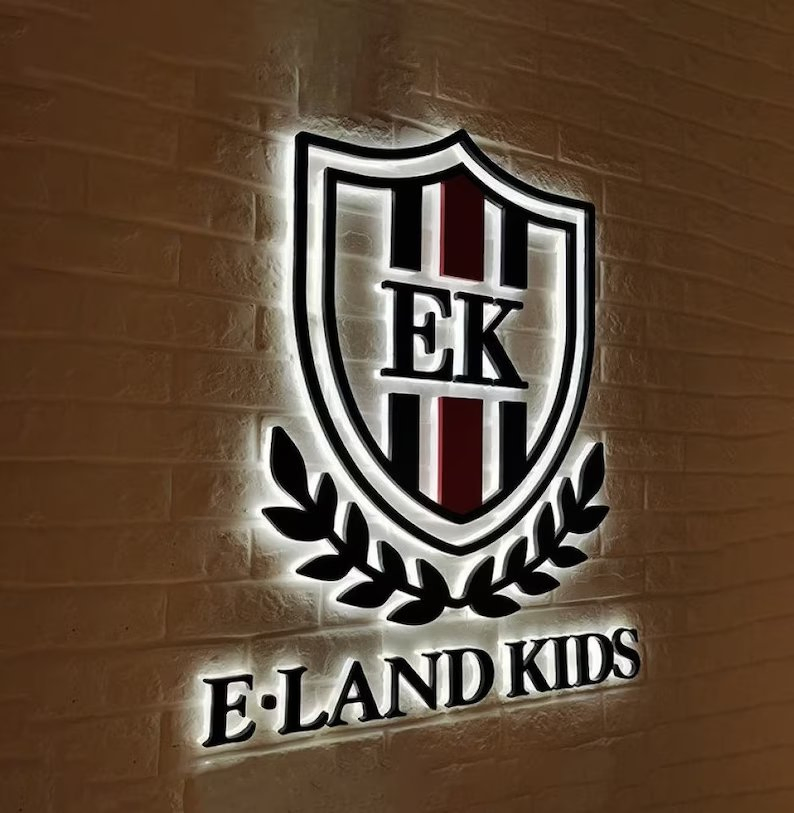 Custom Backlit Sign Pernolized Sign Custom Metal Signage Backlit Logo Signs