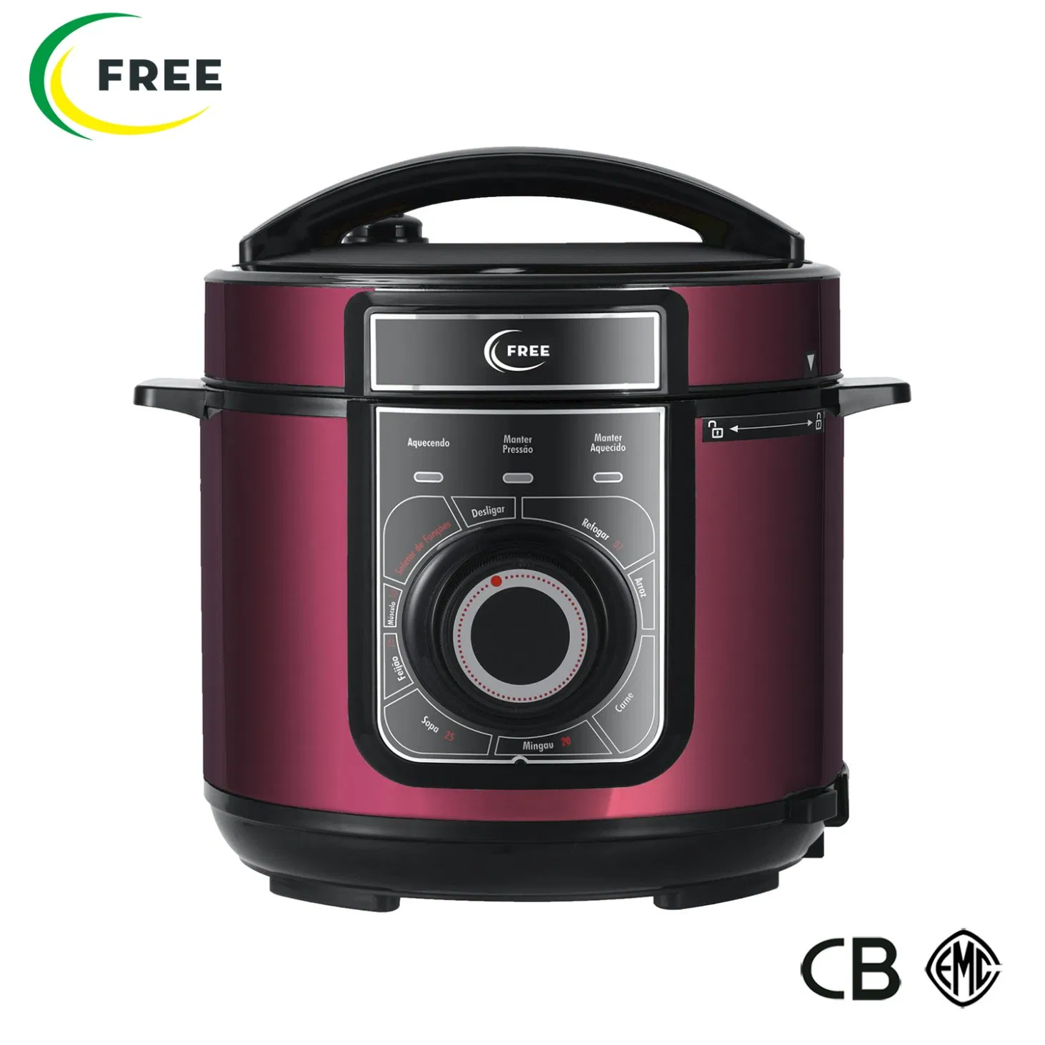 6L Top Quality Non Sticky Geepas New Design Electric Pressure Cookers Silver