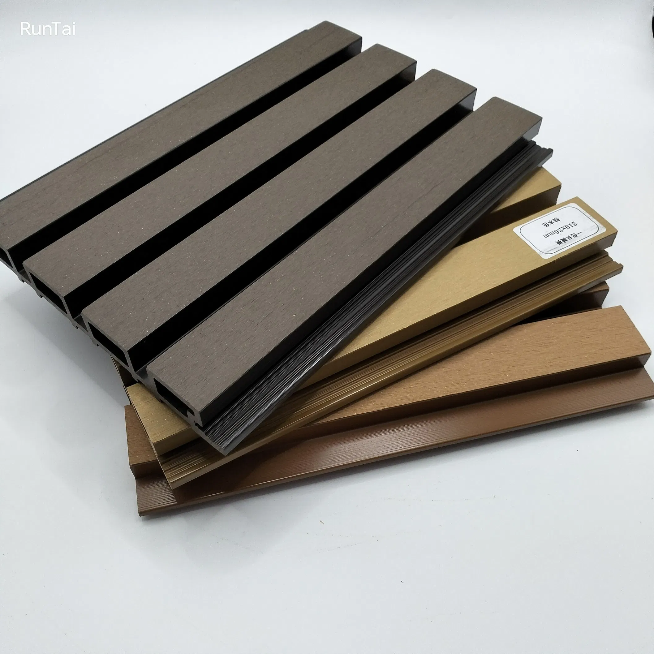 WPC Fluted Exterior Deocration Wood Plastic Composite Slatted Cladding Wall Panels