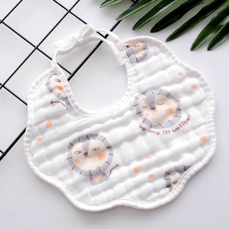 Factory Price Ultra-Soft Breathable Home Care Infant Cotton Baby Bibs
