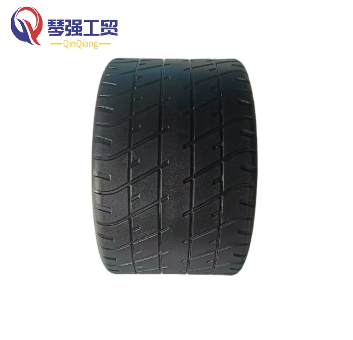 Light Weight 7X4 Inch Flat Free PU Foam Beach Wagon Folding Cart Wheel