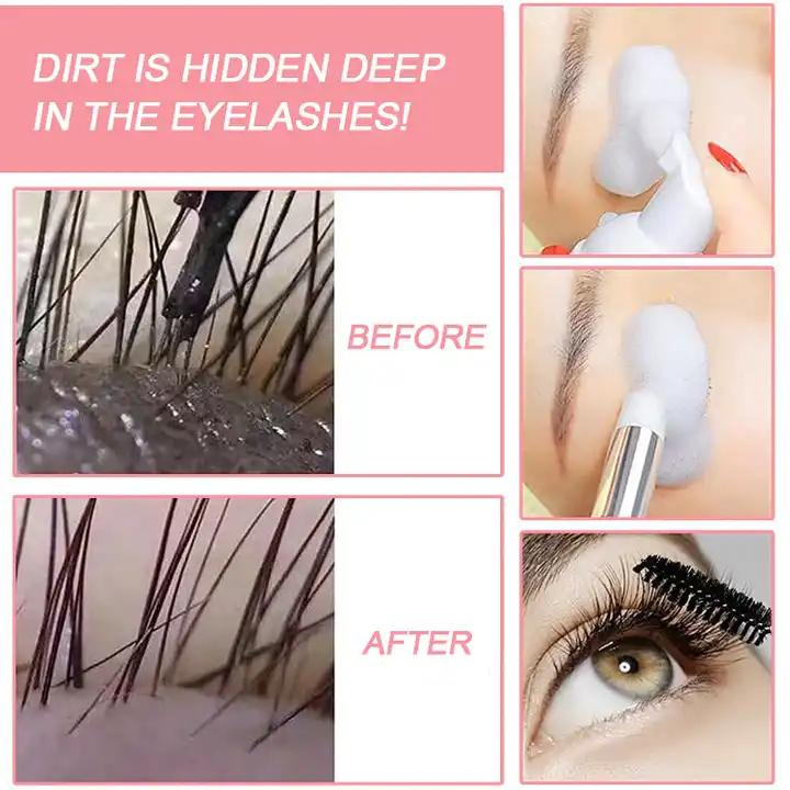 Lash Shampoo for Lash Extensions Rinse Bottle Eyelash Extension Cleanser Deep Clean Lash Cleanser for Extensions