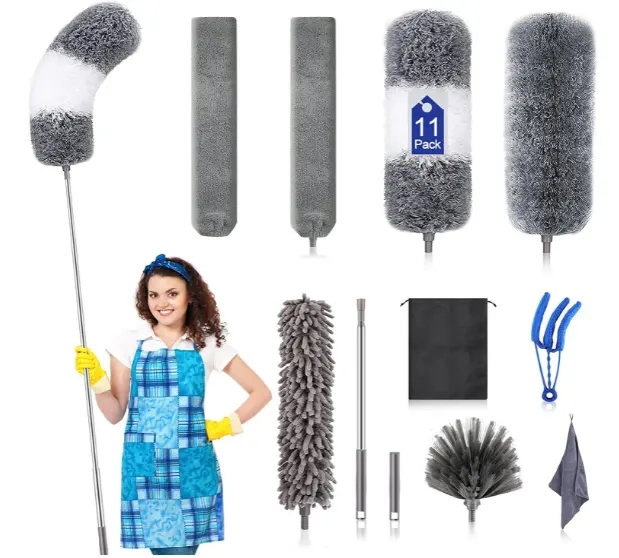 Customized Microfiber Feather with Extension Pole Duster