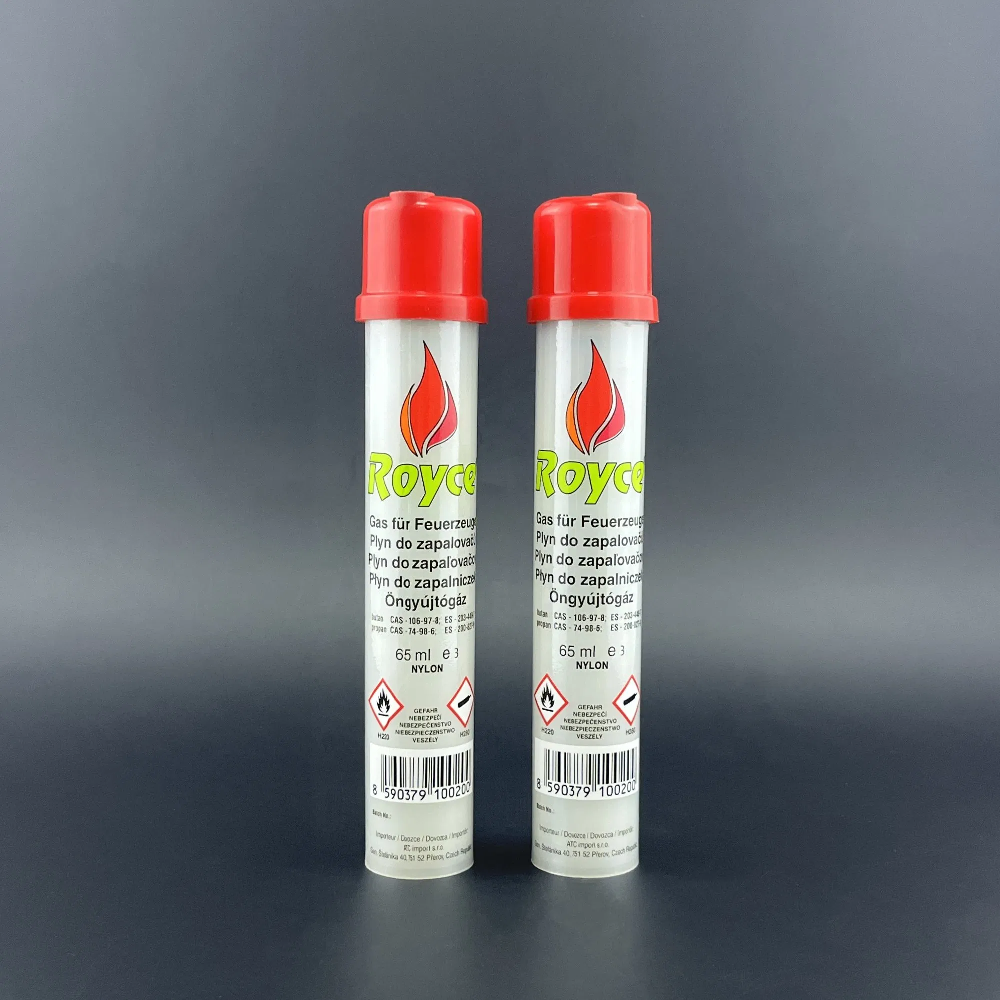 65ml Plastic Bottle High Quality Universal Lighter Use Butane Gas Lighter Refill