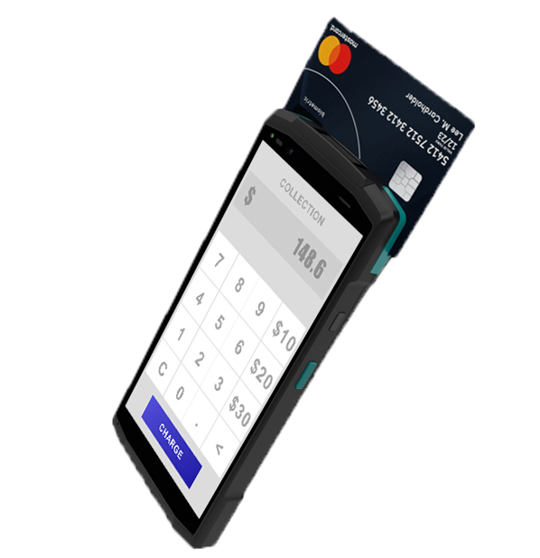 Portable Capacitive Touch Screen Android POS Terminal with 58mm Thermal Printer