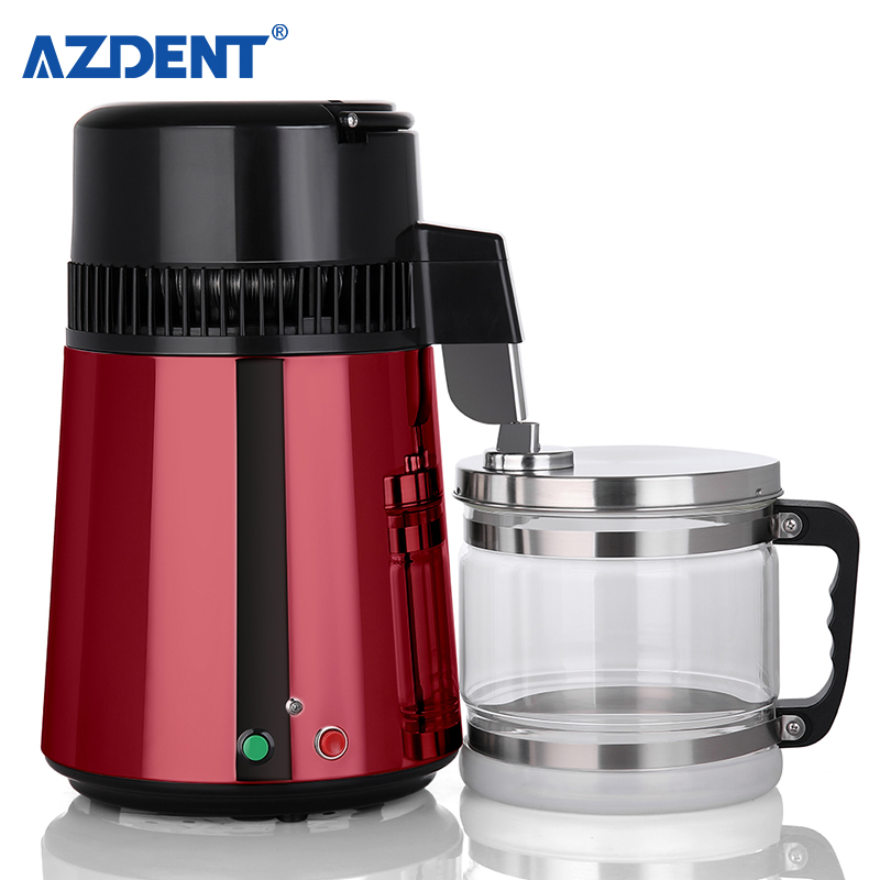 Temperature Adjustable 750W Stainless Steel Water Distiller Machine with Glass Jug