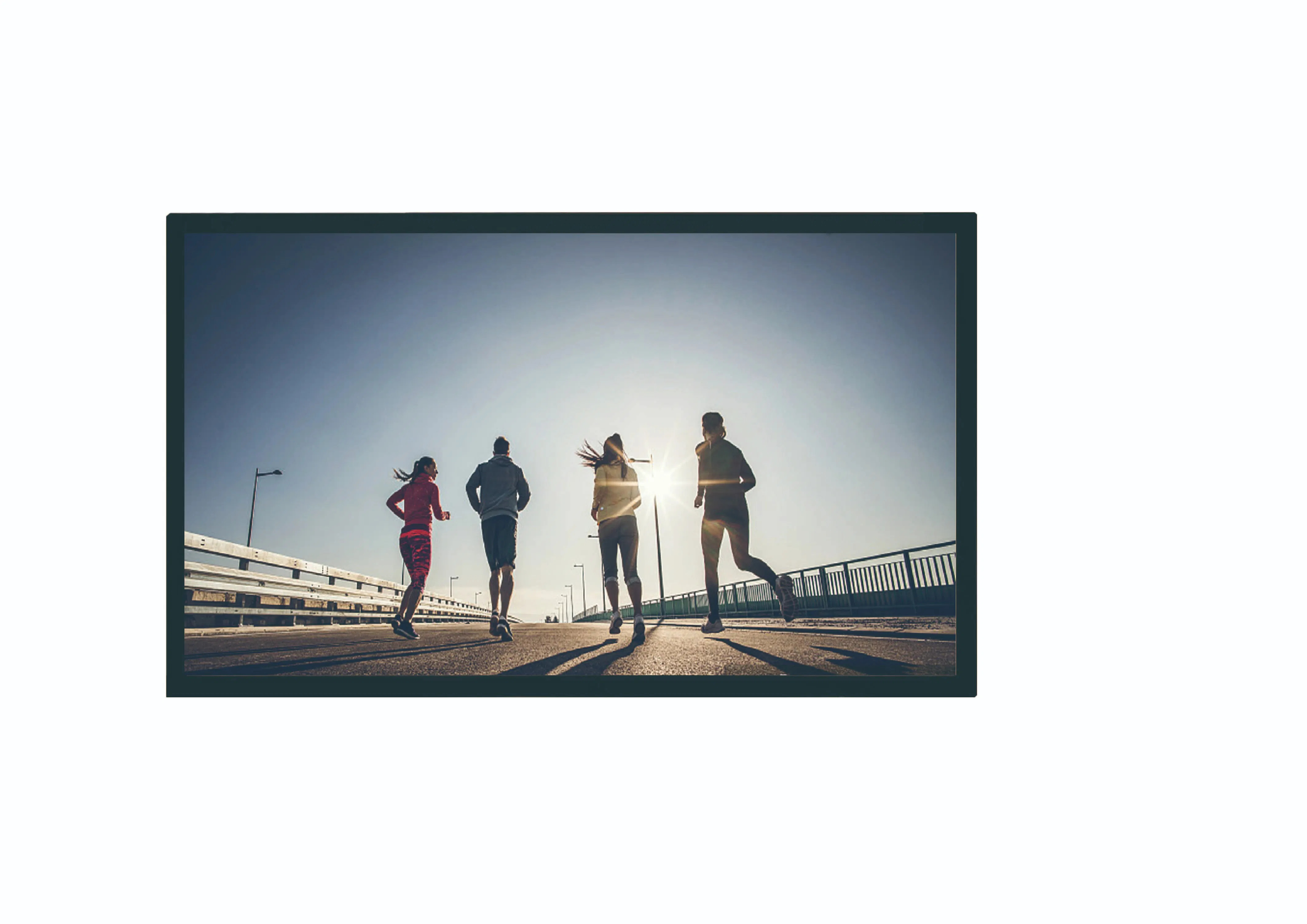 55 Inch Network Waterproof White Outdoor Advertising Digital Signage LCD Screen USB