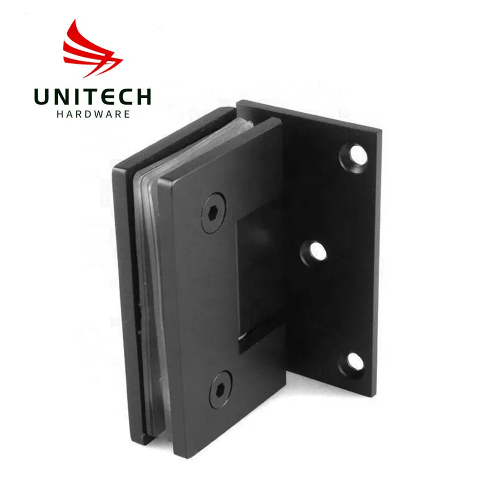 Black Color SS304 90 Degree Shower Glass Door Hinge