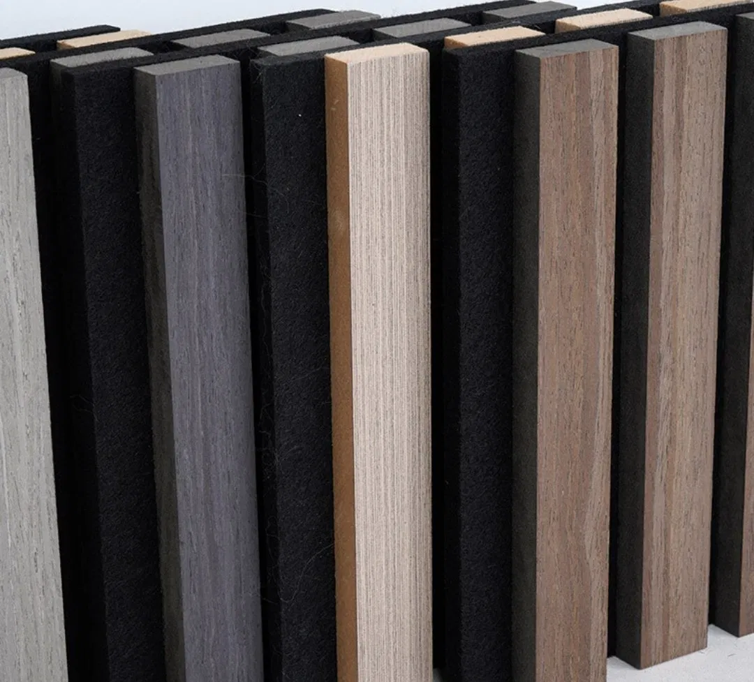 Factory Direct Slat MDF Art Acoustic Panel Veneer Acoustical Wall Cladding Panel