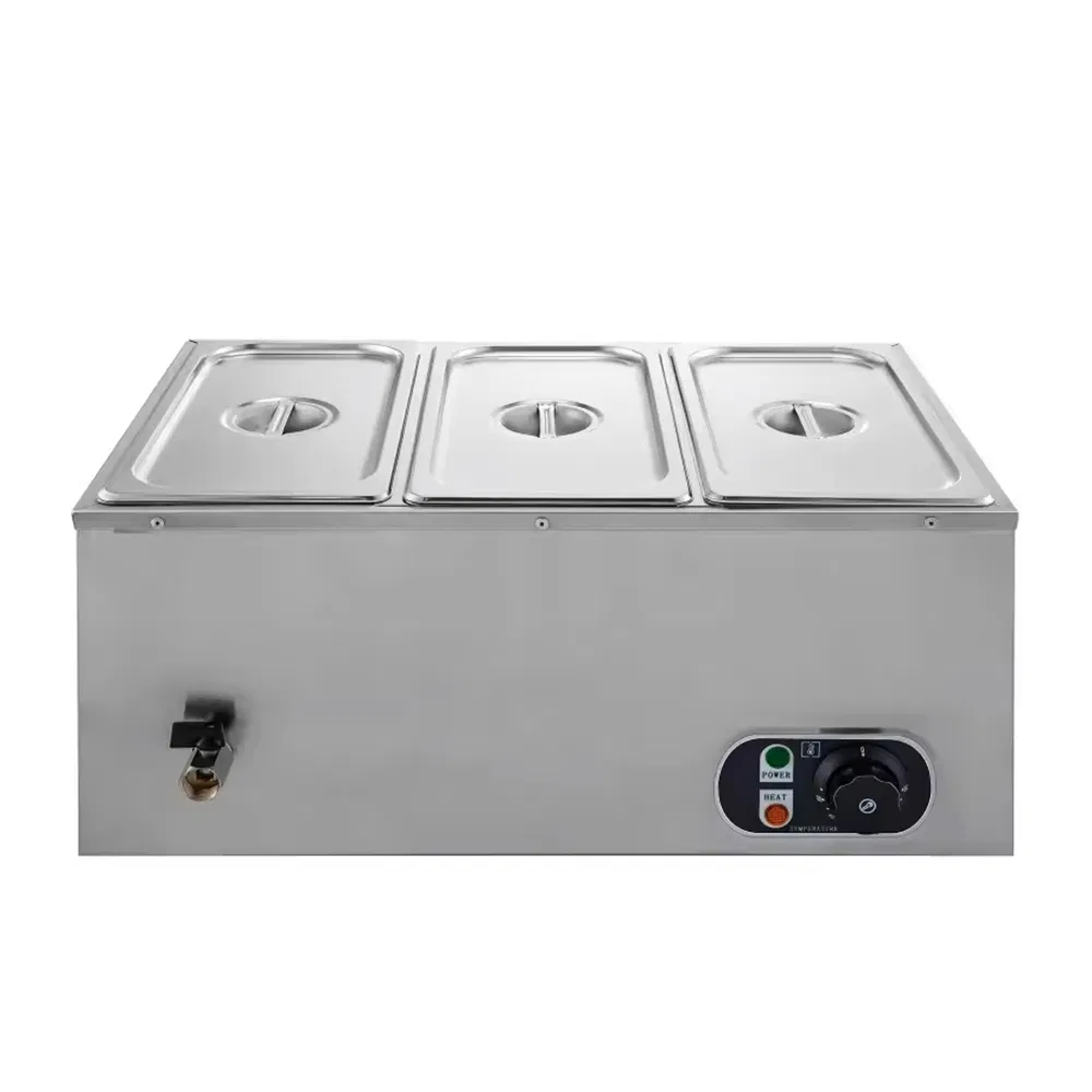 Stainless Steel Food Warmer with Automatic Temperature Control Electric Heating for Restaurants