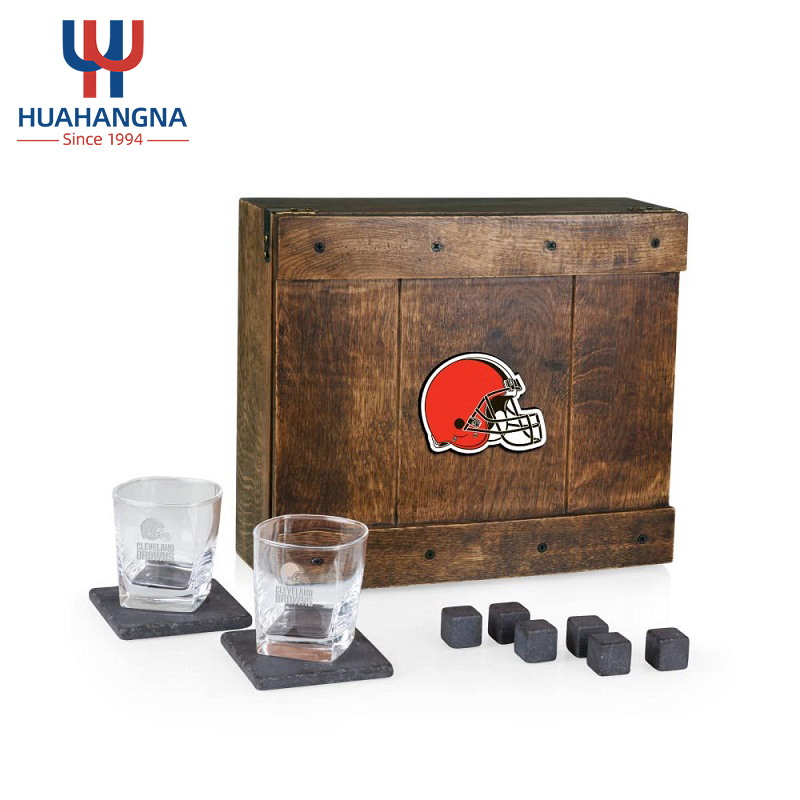 Popular Best Christmas Day Whiskey Glasses Logo Acceptable Gift Set for Men
