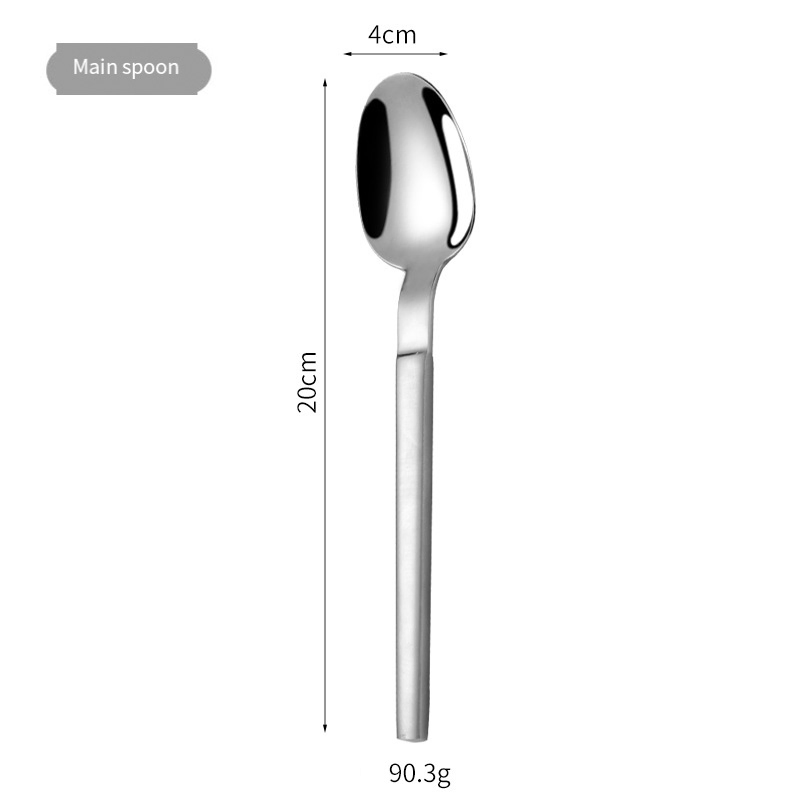 Stylish Stainless Steel Square Handle Cutlery Set Amazon Price Premium