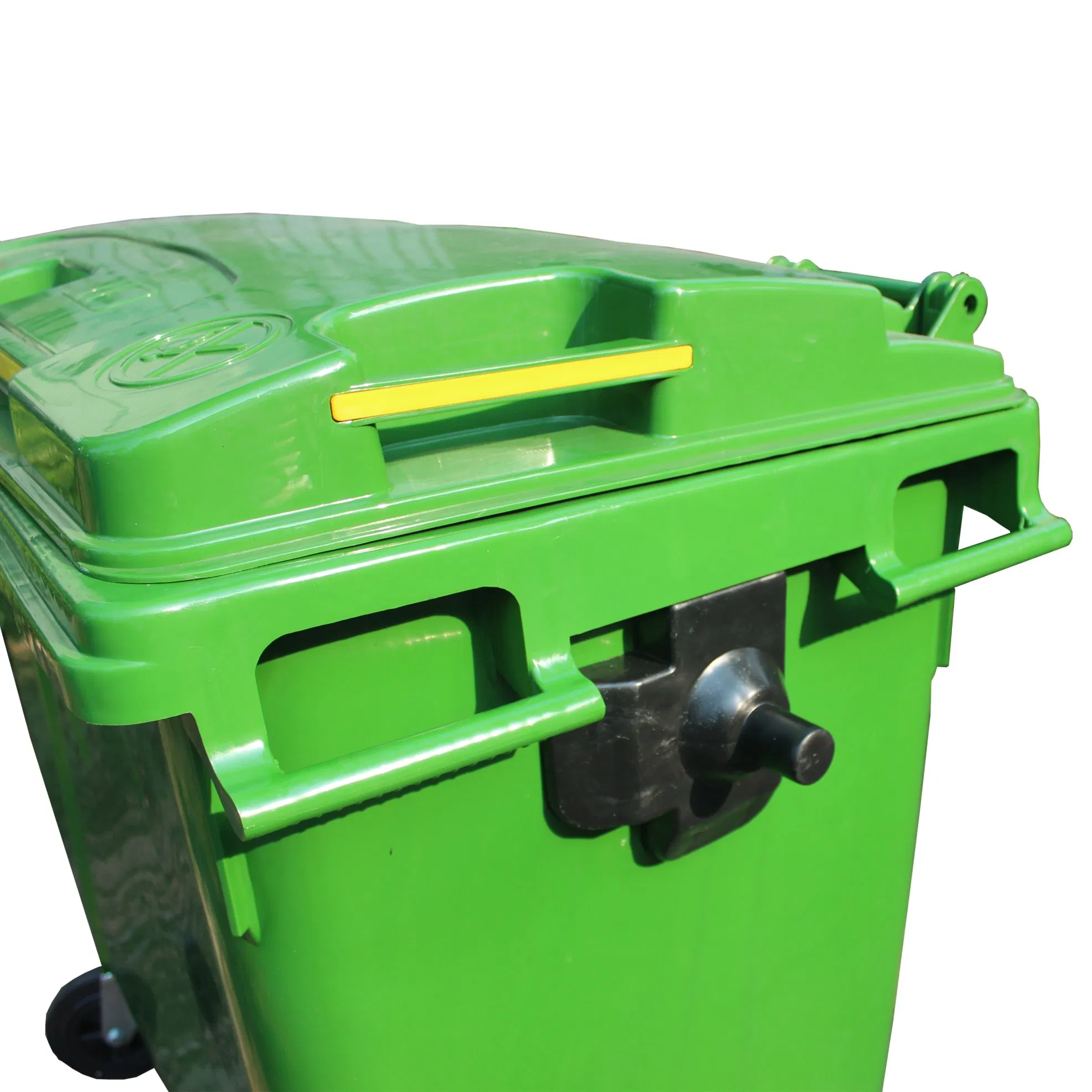 4-Wheeled Outdoor 660 Liter Plastic Industrial Garbage Bin Dustbin Container with Brakes