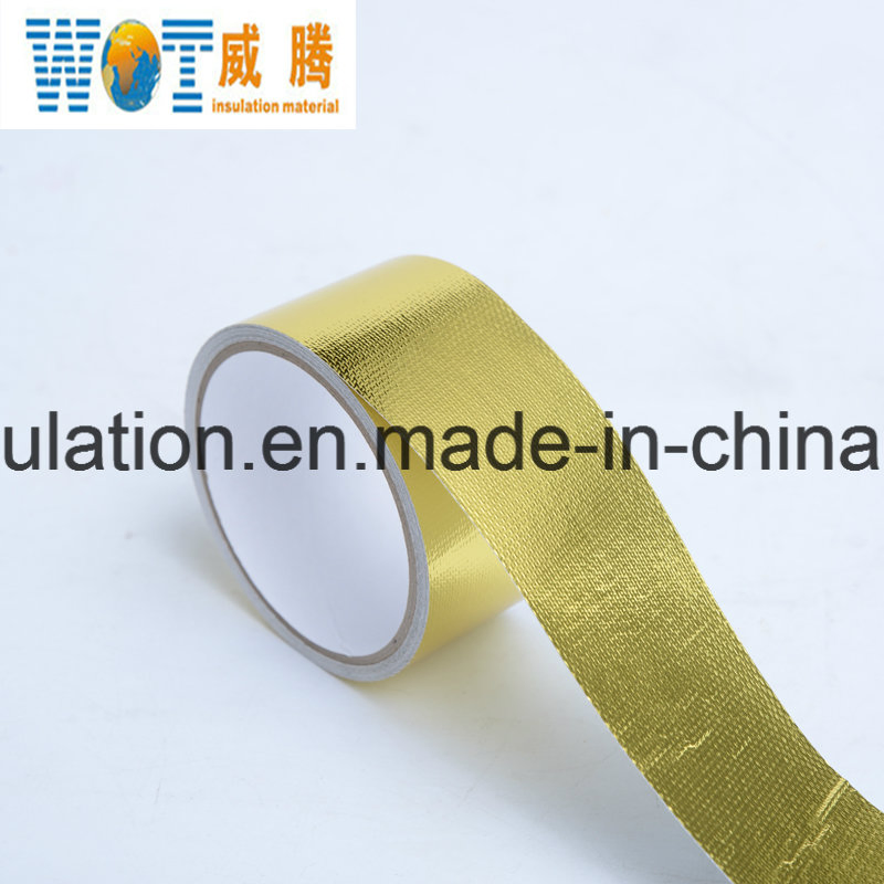 Golden E-Glass Self Adhesive Aluminum Fiberglass Insulation Tape Waterproof and Heat Resistant