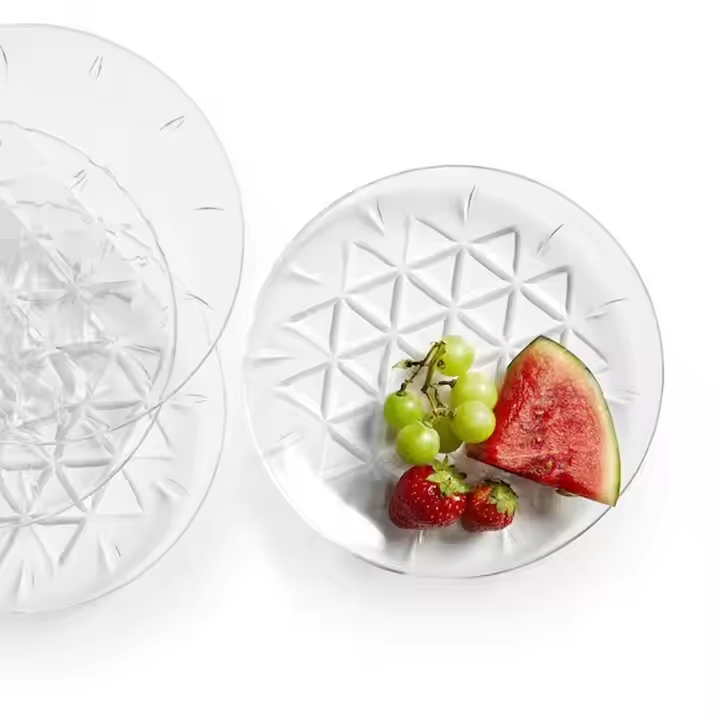 Plastic Party Plates Acrylic Glass Silverware Gold Cups 150 Combo Premium Disposable Dinnerware Set Color Material Type Dishes