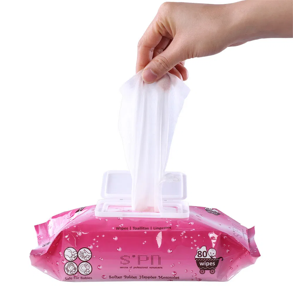Disposable Hydrophilic 100%Bamboo Nonwoven Antibacterial Antiseptic Disinfect Soft Wet Wholesale Tissue Biodegradable Organic Bamboo Water Baby Wipe