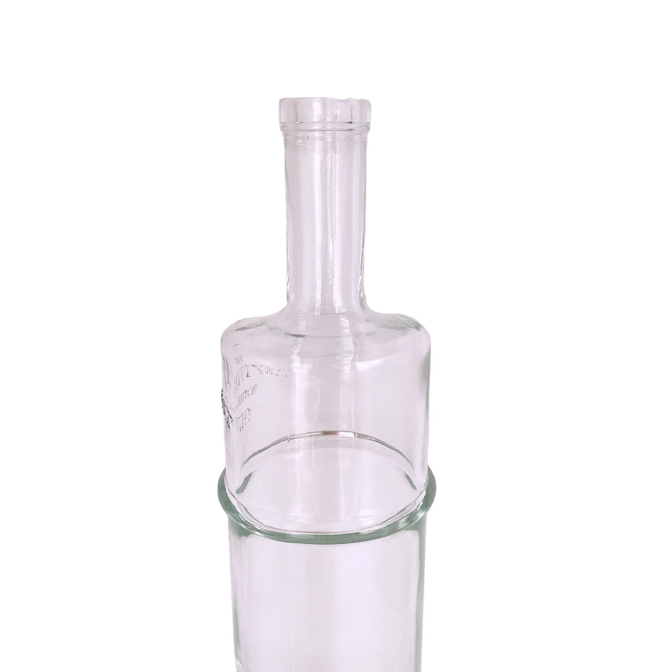 Прозрачная стеклянная бутылка для водки 1.75 л