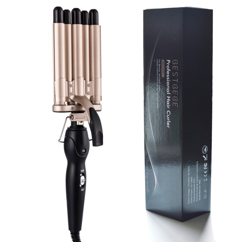 5 Barrel Hair Crimper Iron Curling Wand Hair Curler with Fast Heating up