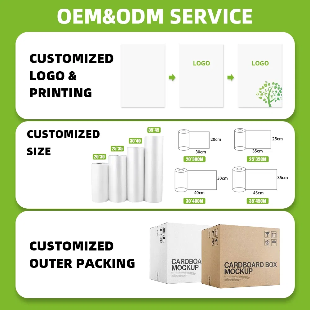 Good Quality Custom Printing Freezer Grocery Biodegradable Bags Transparent Small Food Grade Plastic Bags for Food