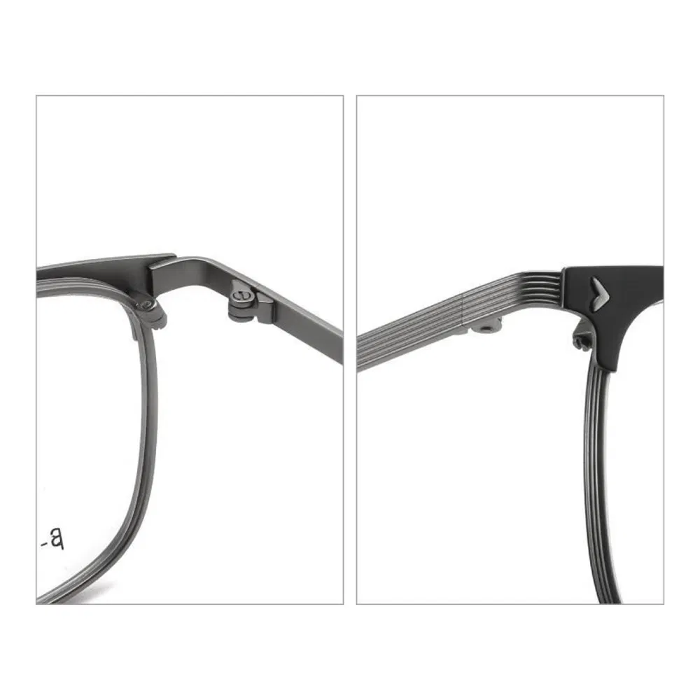 Tfw-015: Modern Square β-Titanium Glasses Frame in Dual-Tone Black