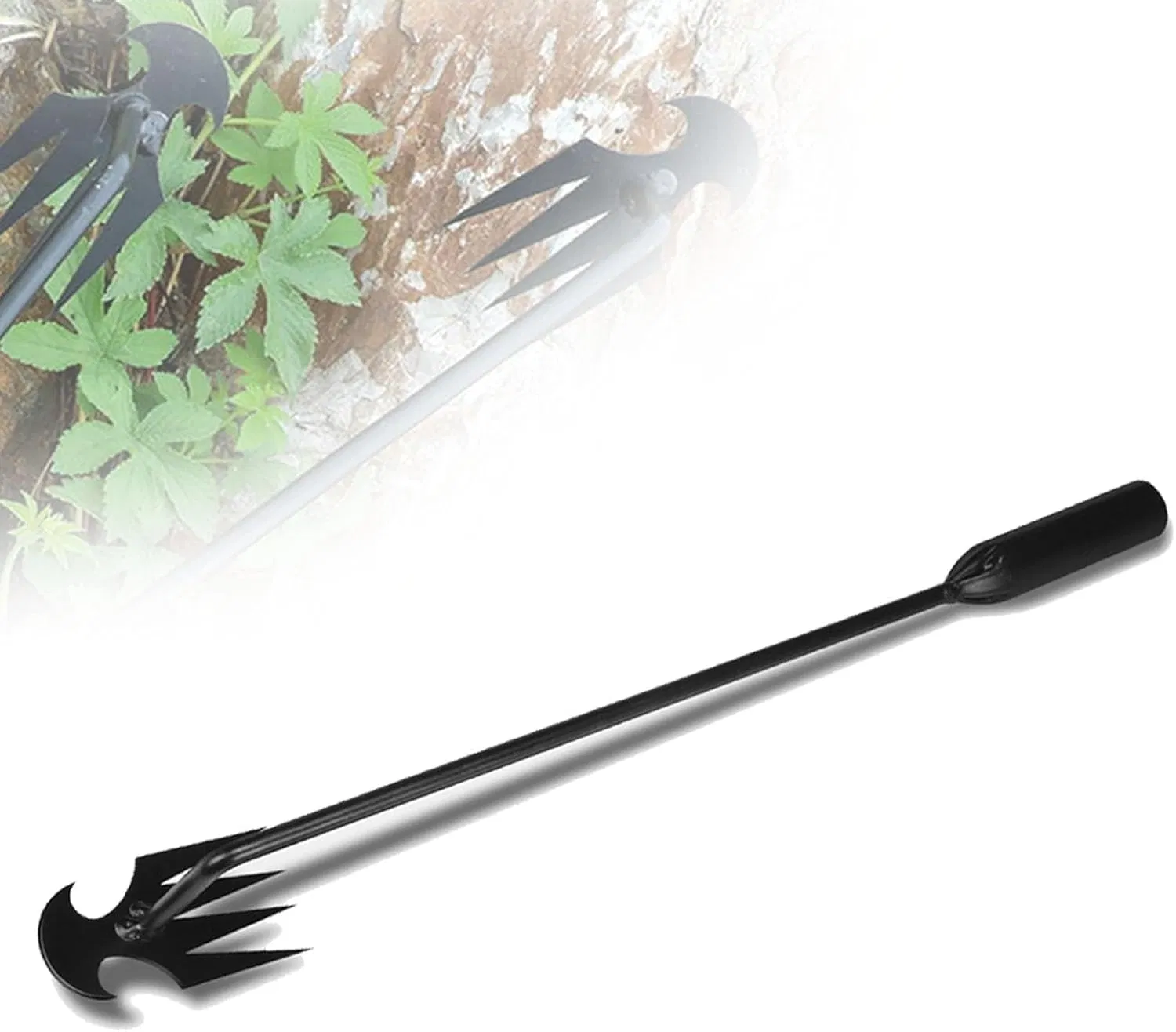 Ds-3422 2 Inch 2024 New Weed Pulling Tool 4 Teeth Black Painted Hand Weeder Efficient Weed Cleanup Tool Garden Weeding Tool Garden Hoe Factory Price