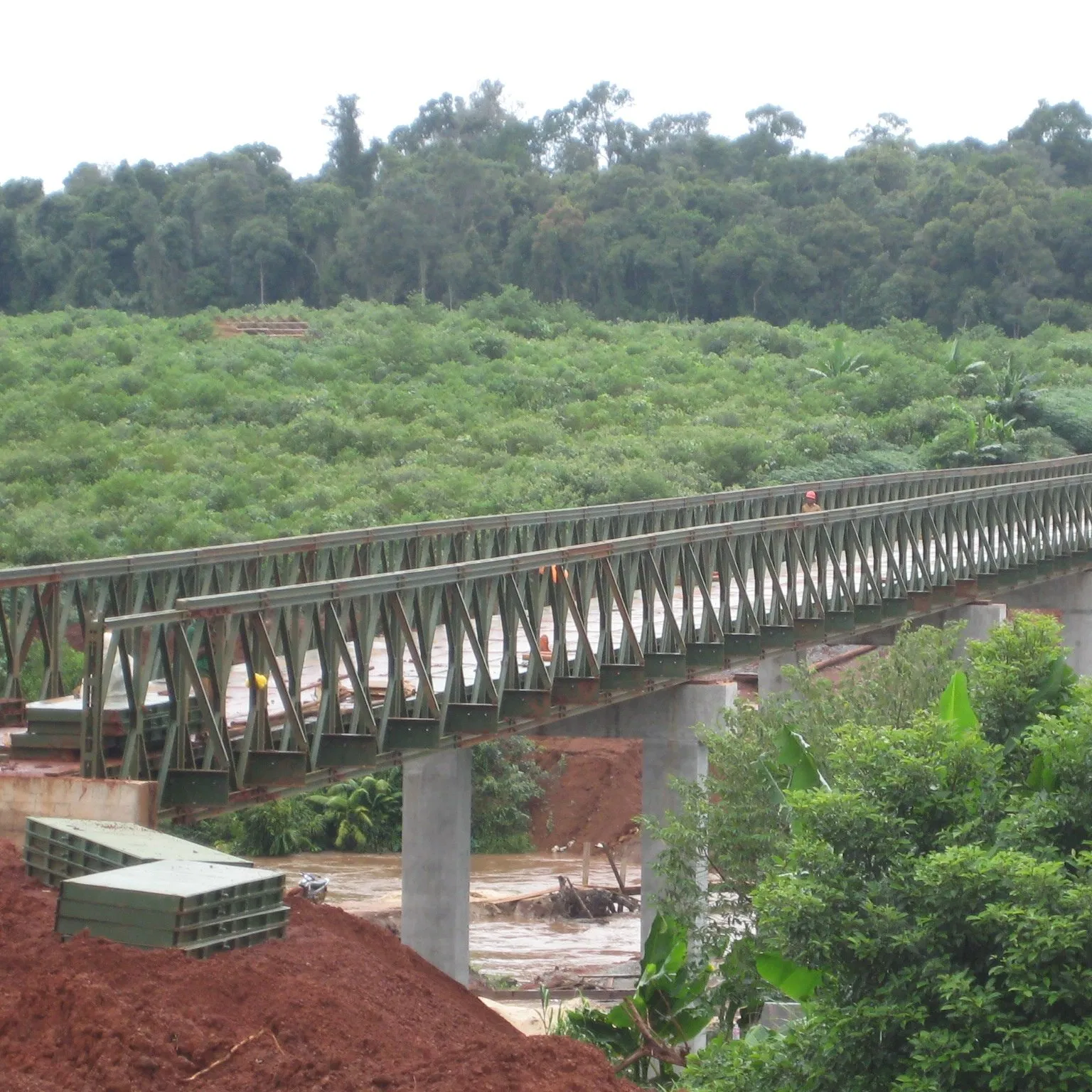 High-Strength Pedestrian Railway Road Compact Panel Steel Bailey Bridge for Urban Infrastructure Projects