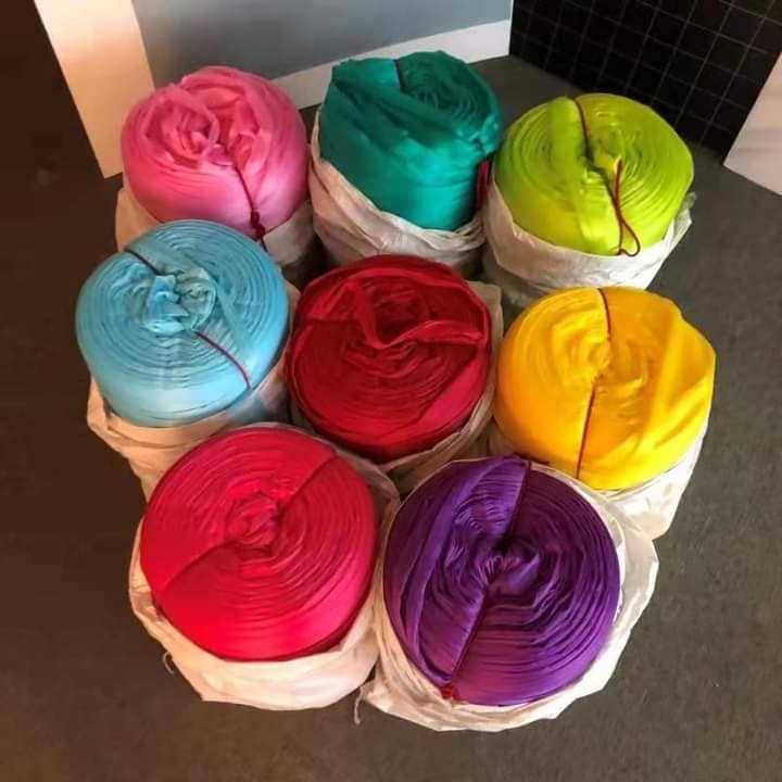 High Quality Raw Materials of Bath Shower Pouf Flower Rolls