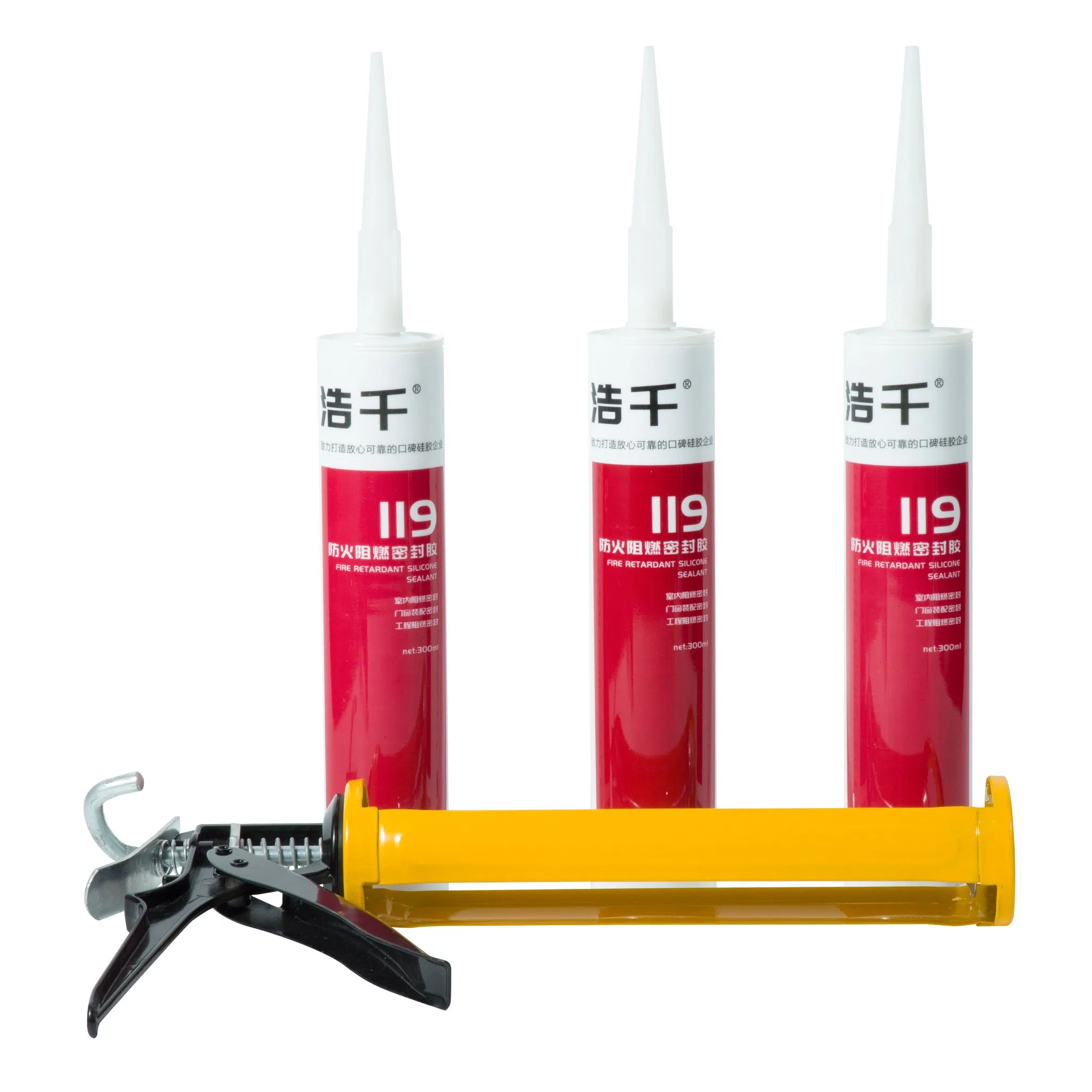 adhesive 300ml Fireproof Silicone Sealant with Excellent Resistance to Fire