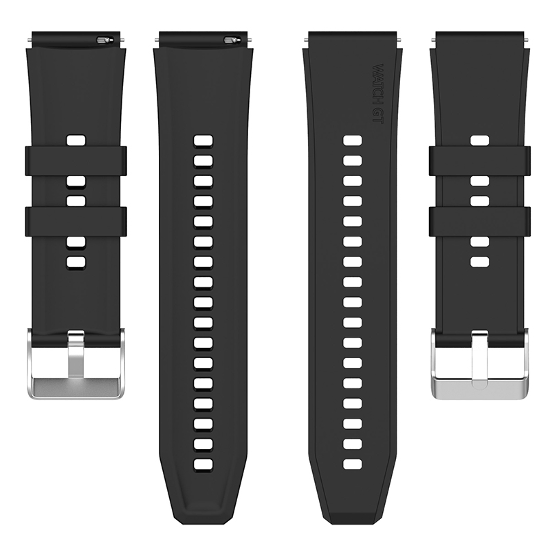 46mm/Gt 2 46mm PRO/Gt 2 46mm Silicone Watch Band 22mm Adjustable Wrist Strap with Silver Pin Buckle for Huawei Watch Gt 3 PRO