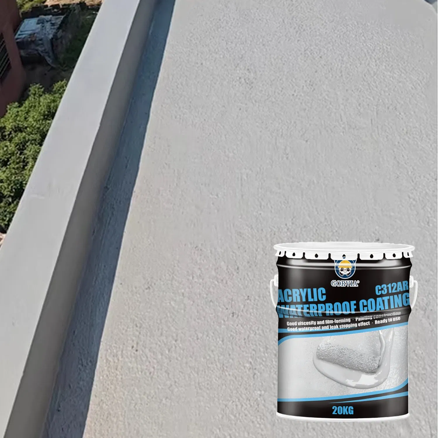 C312A 20kg Waterproof and Leak Stopping Effect Acrylic Waterproof Coating