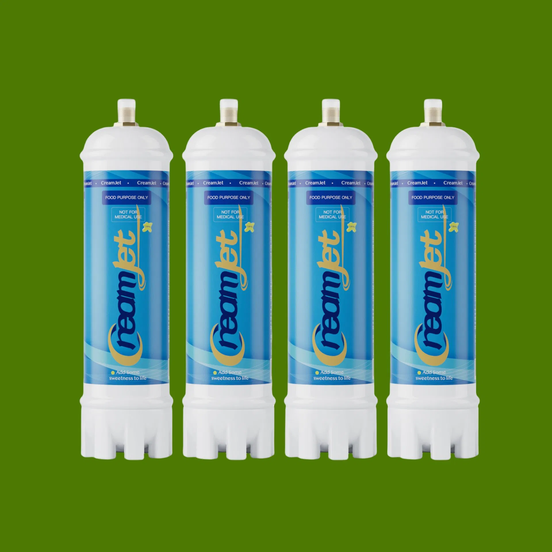 Creamjet 2.2L N2o Gas Cylinder 1364G Food Grade Nitrous Oxide Unflavored Whipped Cream Chargers
