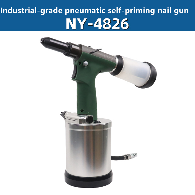 Alloy Holster Super Long Stroke 26mm Ny-4826 Pneumatic Self Priming Nail Gun Riveting Gun