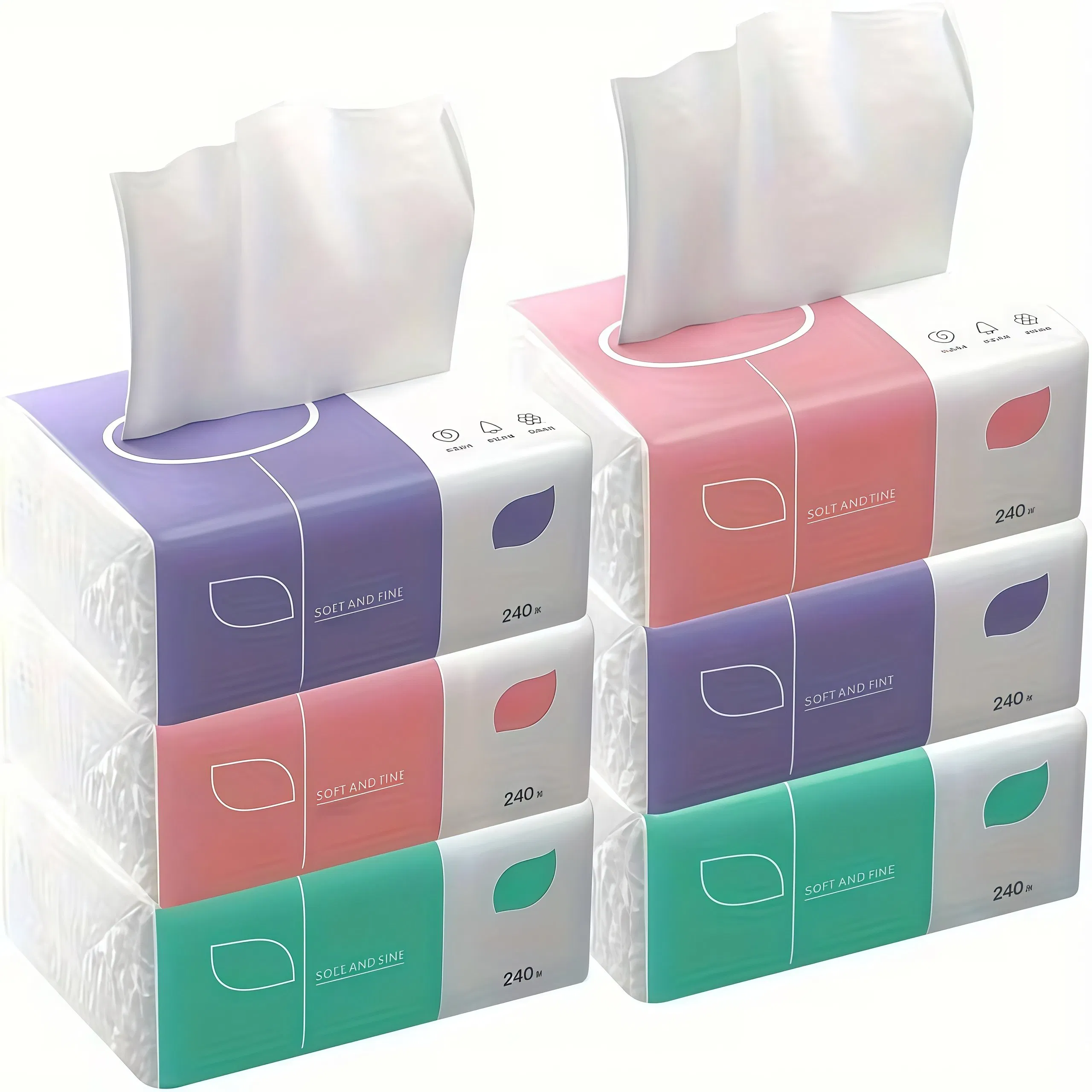 High Quality Ultra Soft Pure Virgin Wood Pulp Factory Wholesale Facial Tissue