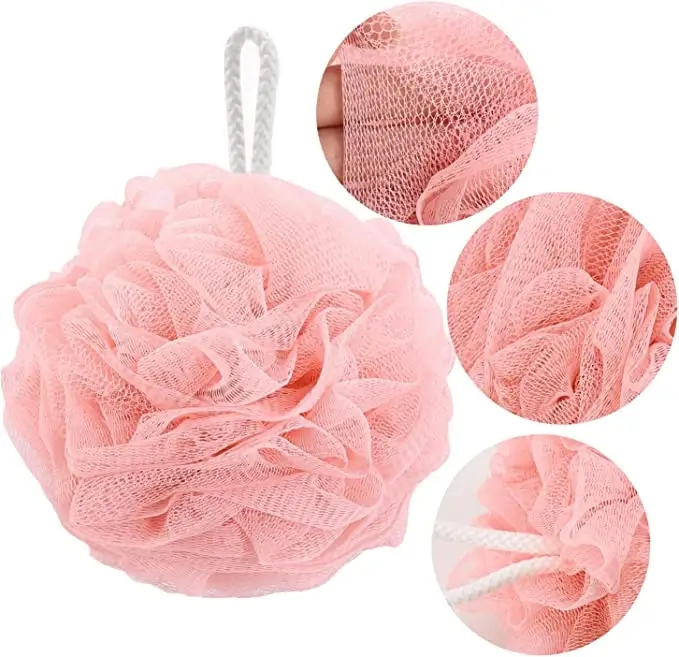 Bath Shower Loofah Sponge Exfoliating Body Scrubber 75g/PCS Pouf Bath Sponges