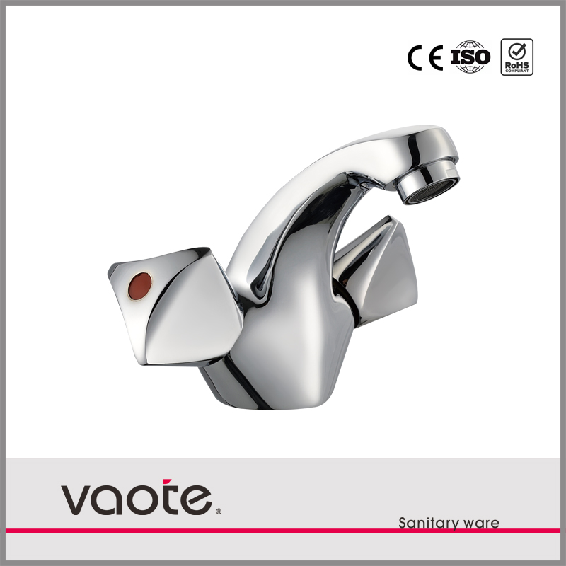 Sanitary Ware Double Handle Basin Mixer Deck Tap
