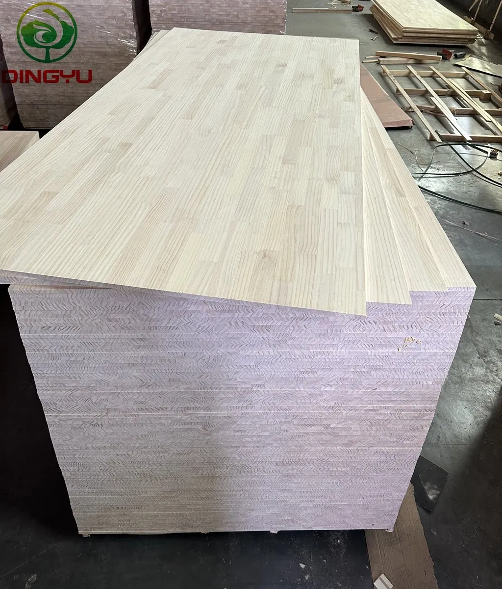 Paulownia Wood Pine Wood Rubber Wood Finger Joint Board Solid