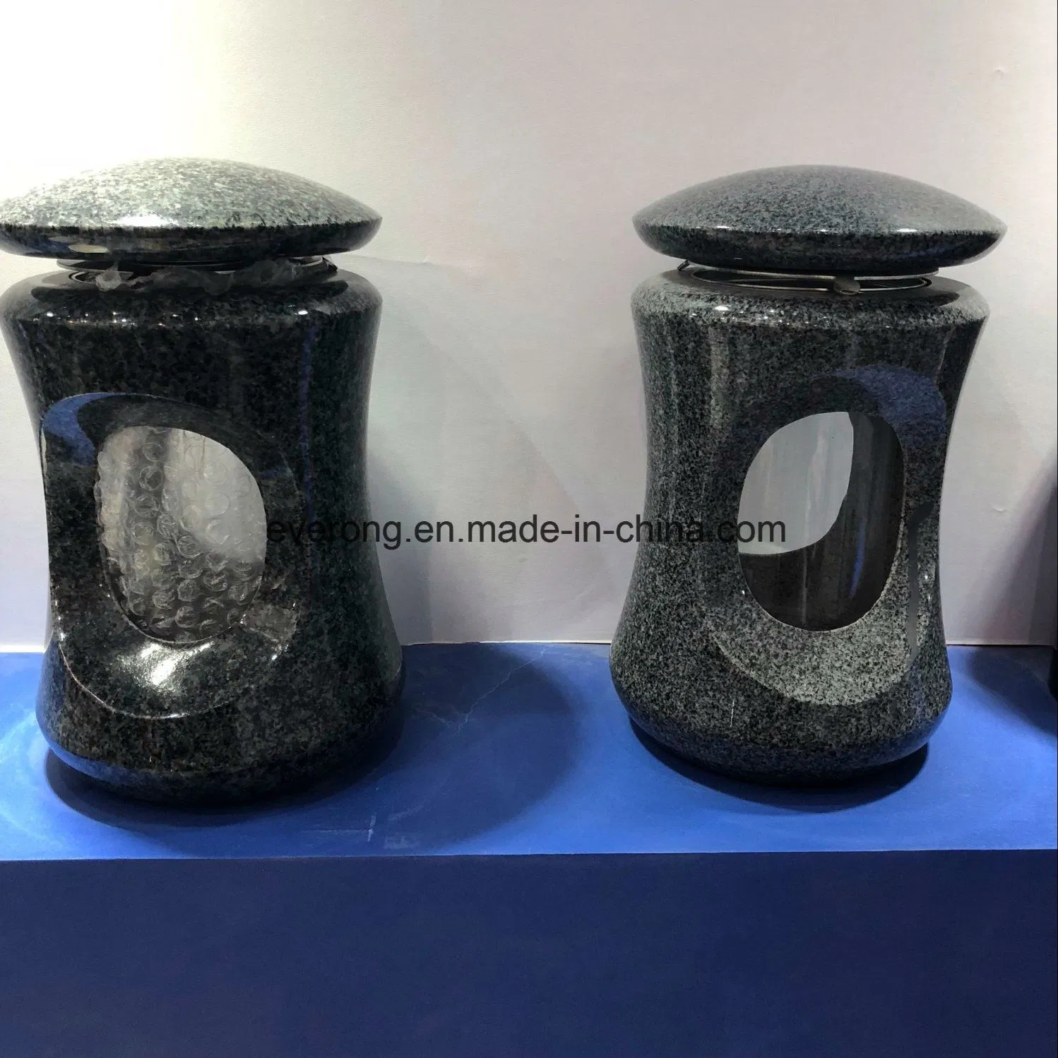 Black/Red/Grey/Granite Flower Vase for Gravestone/Headstones/Tombstone