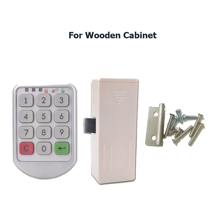 Classic Digital Box Lock Door Cabinet Furniture Locks Keypad Intelligent Password Number Cabinet Door Lock Electronic Cabinet Lock Kit Set
