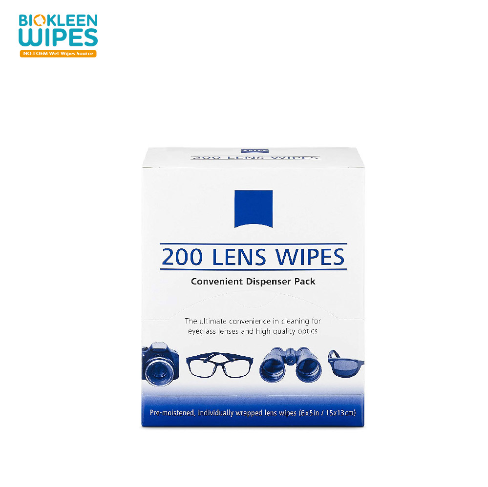 Biokleen 60CT Box OEM Lens Wipes One-off Lens Cleaning Wipes Care Eye Lens Cleaning Wipes