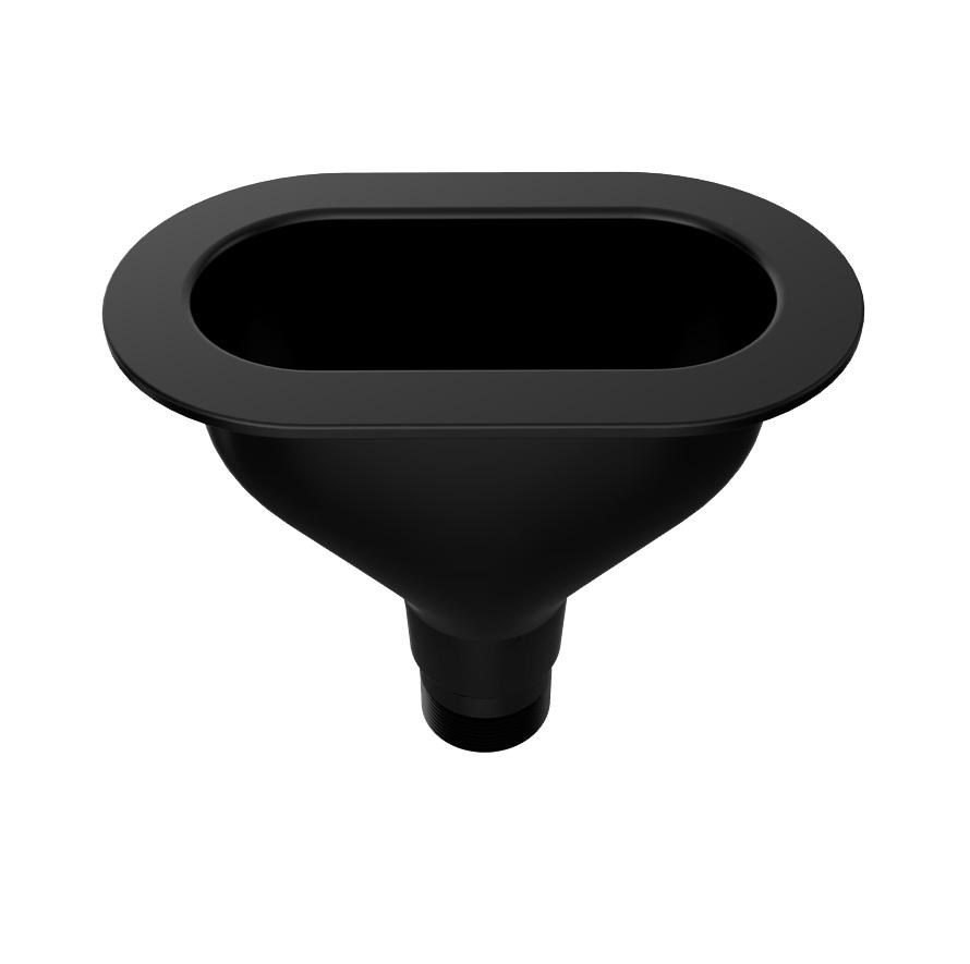 Ceramic Table Lab Sink with White Fume Hood Eyewash Shower