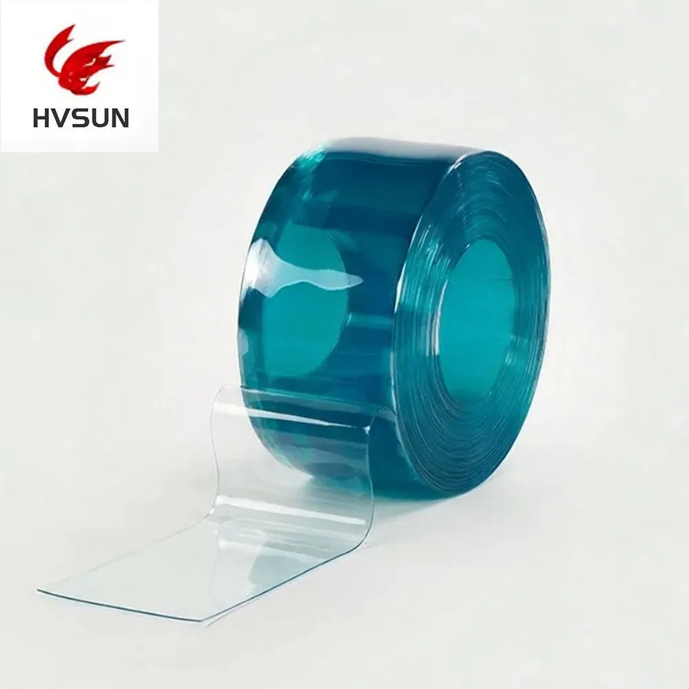 Heavy Duty Thick Transparent Blue PVC Strip Door Curtain Energy Saving Anti-Condensation Industrial Cold Room Freezer Air Curtain Soft Plastic Long Lasting