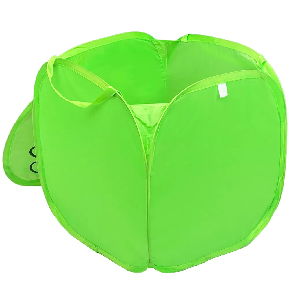 Customizable Portable Waterproof Foldable Laundry Basket for Travel with Pop-up Mesh Design