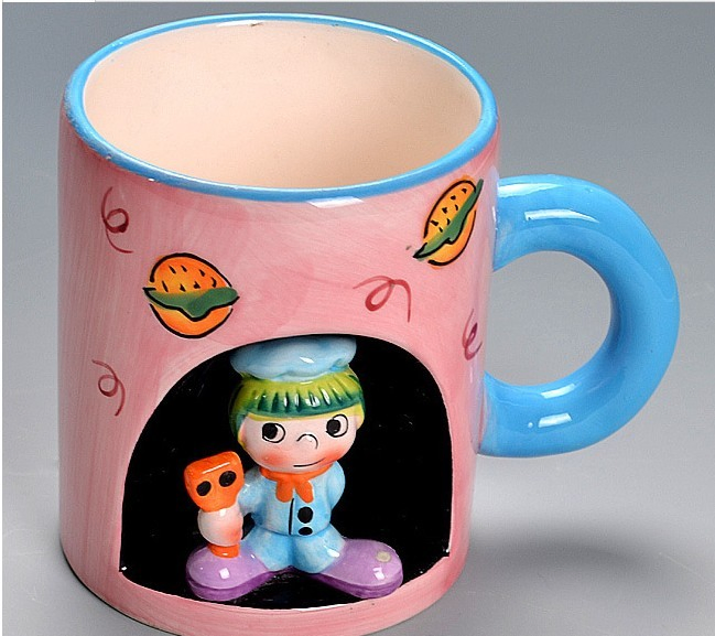 Hot Sale Personalized Cartoon 3D Printed Ceramic Animal Cups Mugs