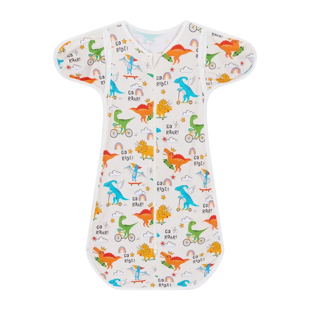 Customize Print Soft Pajamas Swaddle Bunting Bag for Newborn Baby Sleep Sack