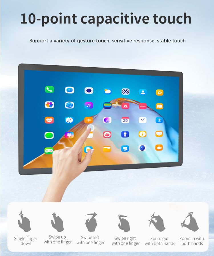 Open Frame 10/14/15.6/22/24/32 Inch Android Tablet PC Customer Feedback Evaluator Kiosks Wall Mounting Tablet Ordering Tablet