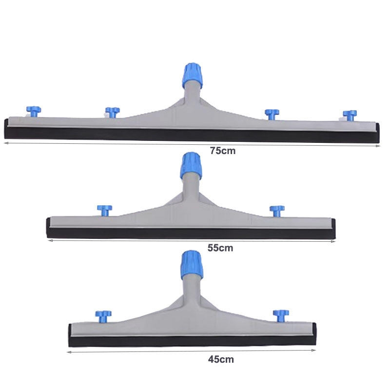 Floor Squeegee Broom Scrubbing Wiper with Replaceable EVA Foam Strip