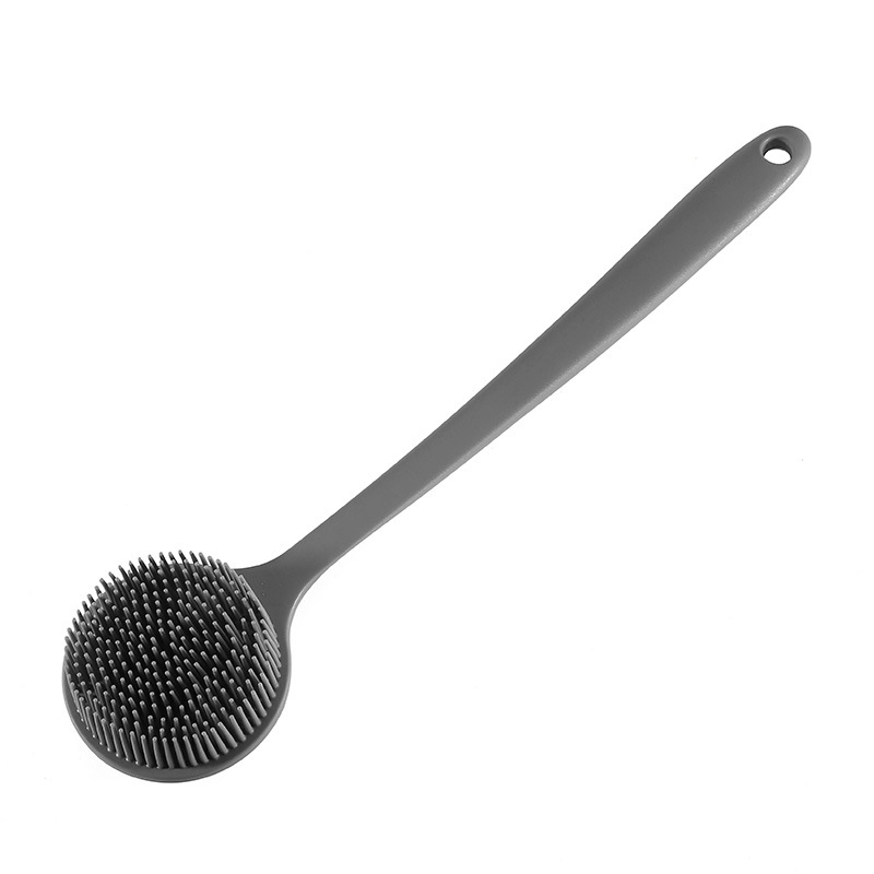 Silicone Shampoo Silica Gel Body Scrub Body Brushes Long Handle Bath Brush