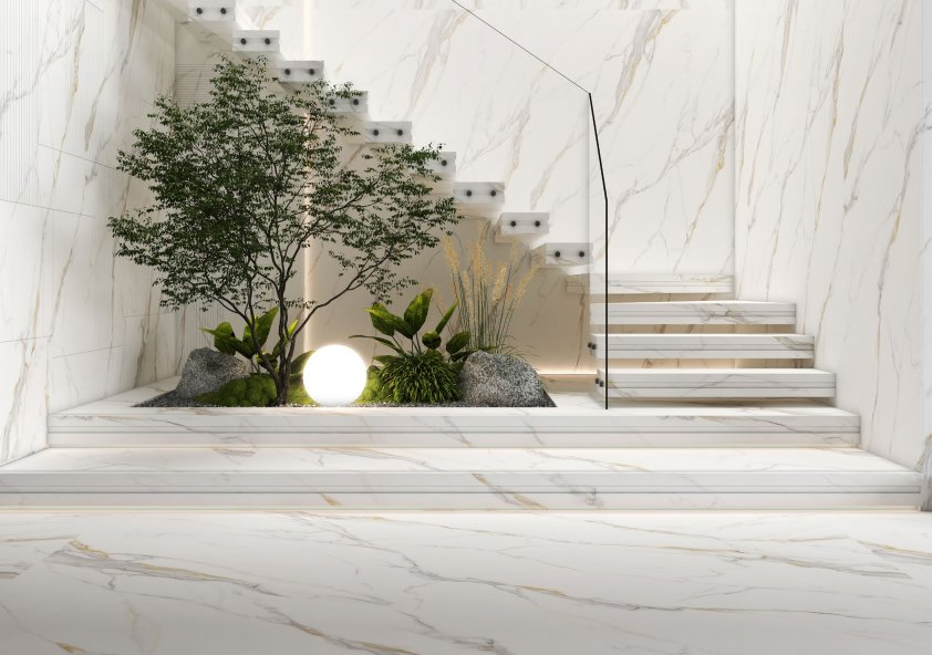 Calacatta Gloden King Sintered Stone Slab for Construction Decoration