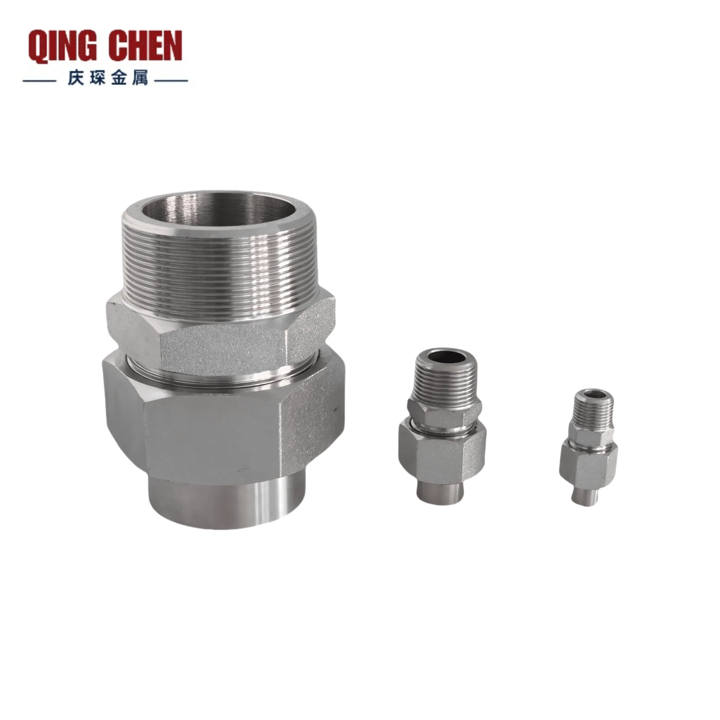High-Quality Stainless Steel Pipe Fitting Union with Customized Thread