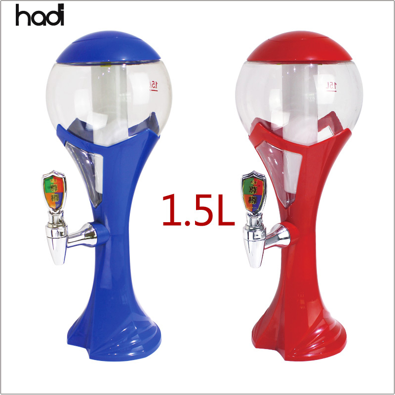 Guangzhou Hadi Catering Buffet 1.5L, 3L Draft Beer Cooler Dispenser Bar Table Top Beer Dispenser with LED Price